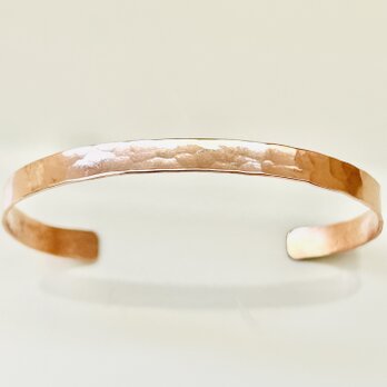 銅バングル「copper」width0.5  hammerの画像