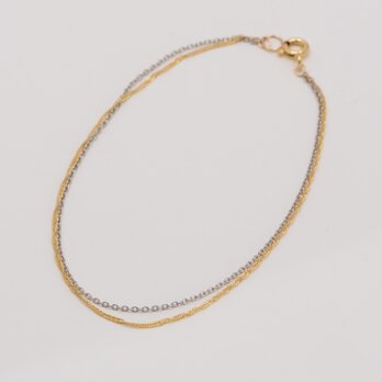 Thread bracelet  YG/PTの画像
