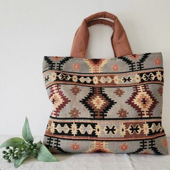 ゴブラン織✴︎デザイントートbagの画像