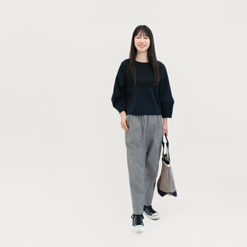 岡山デニム おとなグレーでシックに ライトグレー テーパードパンツ ●ANIS-TP●の画像