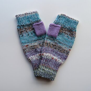 引き揃え編みのハンドウォーマー　2106A