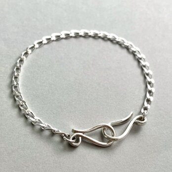 フックチェーンブレスレット　silver925  ユニセックス　メンズ　レディースの画像