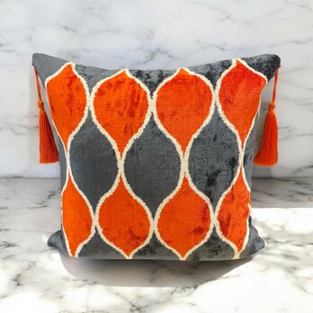 40cm シルクベルベットクッションカバー SILK VELVET CUSHION COVER SV40014の画像