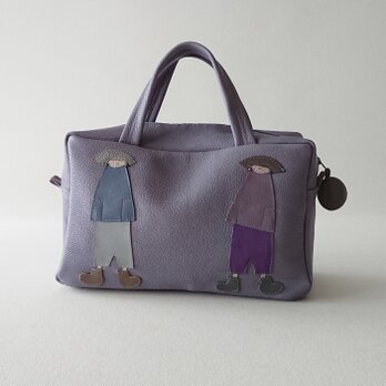 annco leather mini bag [purple gray]の画像