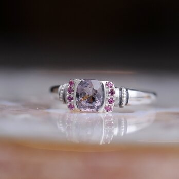Pinkish Violet Spinel & Intense Pink Red Rubyの画像