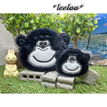 ★イケメンすぎるゴリラ★アップリケワッペン★大9.5-1枚小5-１枚の画像