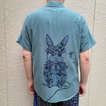 善工房×Ubatamaコラボシャツ（うさぎ）の画像