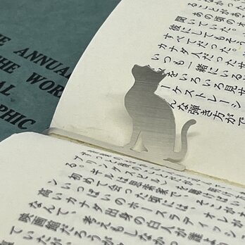 Cat-15 BookMark Clip Silver [Oder Production 7days]の画像