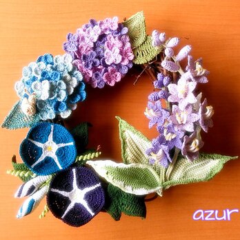 リース「夏の庭」の画像