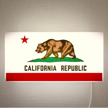カリフォルニアリパブリック カリフォルニア共和国 熊 壁掛け 照明 サイン ランプ 看板 置物 アメリカン雑貨 ライトBOXの画像