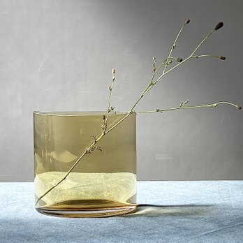【Riihimaen lasi】Palapeli 半月型のヴィンテージフラワーベースの画像