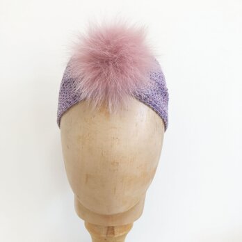 Smoky-pinkのヘアバンドの画像