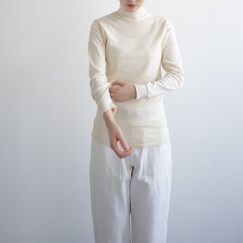 オーガニックコットンハイネック/organic cotton/high neck /kinariの画像