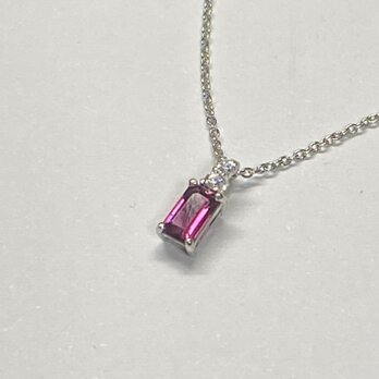 ピンクトルマリン シルバーペンダント0.30ｃｔ Pink Tourmalineの画像