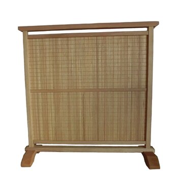 衝立②格子状チョイ小さめ間仕切り衝立　天然杢カバ桜無垢材　１枚式屏風 衝立②格子状チョイ小さめ間仕切り衝立 天然杢カバ桜無垢材 1枚