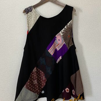 SALE✳︎正絹✴︎バイヤス裁ちのチュニック2の画像