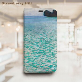 クリムト ベルトなし 帯なし ベルトレス 手帳型 iPhone スマホ ケース カバーの画像