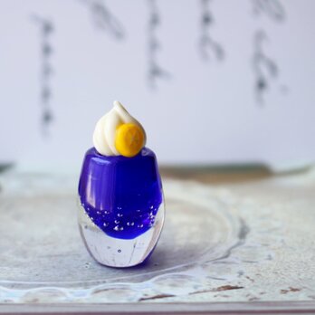 ガラスのクリームソーダ③　★ガラスのミニチュア喫茶店★