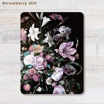 17世紀の　植物画 iPad カバー ケース ペン収納 軽量 背面クリア