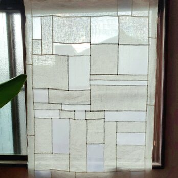 ポジャギ　リネン　シルク　白　《受注制作》の画像