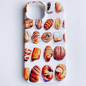 こんがり焼けたパンのiPhone15ケース　　スマホケースの画像
