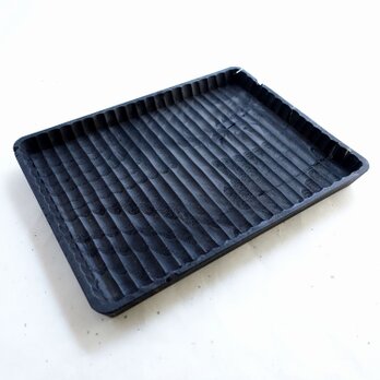 我谷盆 栗 21×16×2cm 墨染めの画像