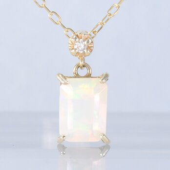 K10 オパール ダイヤ ペンダント ネックレス CG024CIBSの画像