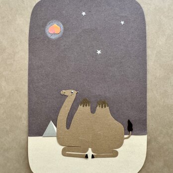 らくだ　切り紙原画の画像