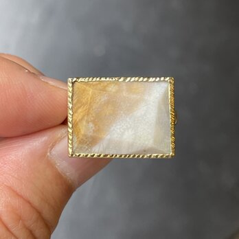 サンゴメノウ　SQ　立体ファセットカット　伏せこみ留　シルバーSV925リングの画像