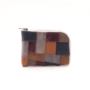 random leather wallet （Tsugi19）11×8/小銭入れ/L字/コンパクト/ミニ財布/WS001t19の画像