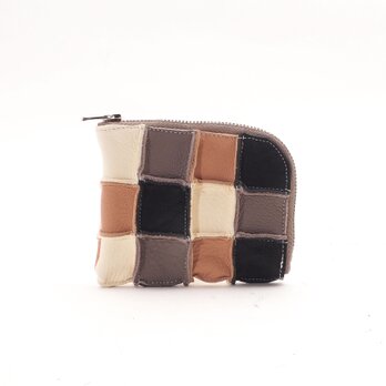 random leather wallet （Tsugi21）11×8/小銭入れ/L字/コンパクト/ミニ財布/WS001t21の画像