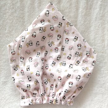 プールキャップ  Wガーゼ パンダの画像