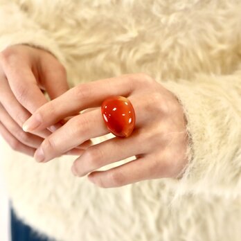 アップル  ガラス リング glass ringの画像
