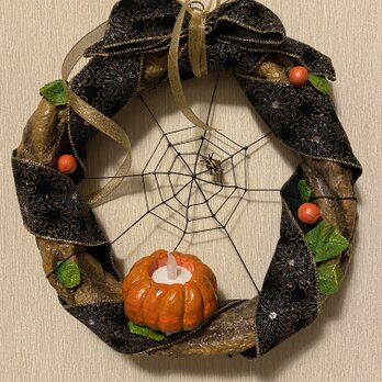 おおきなハロウィンリースの画像