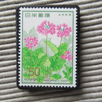 日本　切手ブローチ9974