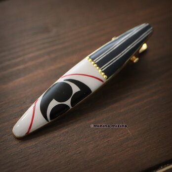 日本紋様 三つ巴紋 手描きアート oval  shogun clipの画像