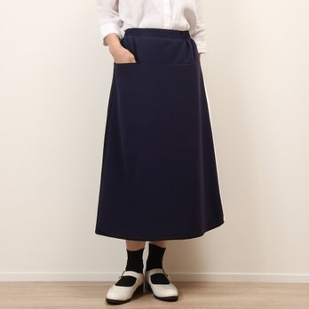 #450シンプルスカート(ダークネイビー)の画像