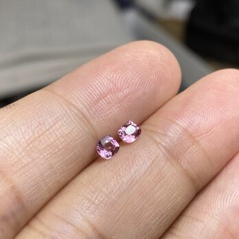 RS8-37 非加熱 宝石質 桜ピンク ミャンマー産 天然 スピネル ルースの画像