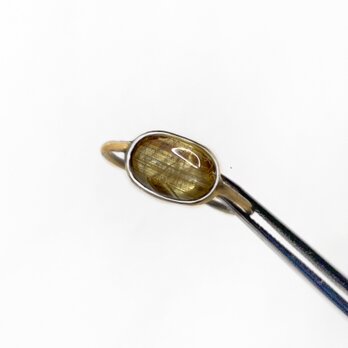 一点もの Cat’s eye Rutilated QTZ リング No.9/ 受注制作のコピーの画像