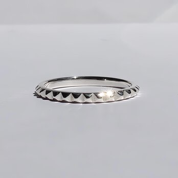 Pyramid Stud Ring / SV925の画像