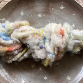 手紡ぎ糸 「うらにわ」S撚り⑤の画像