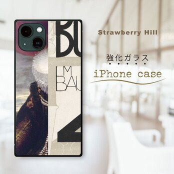 ドイツバウハウスのポスター ️ １７世紀の貴婦人の肖像画 強化ガラス iPhoneケース mini seの画像