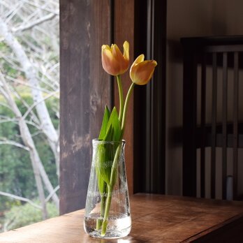 泡螺旋花瓶(さんかく）