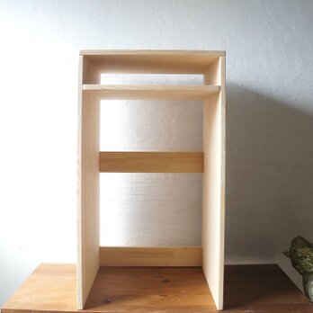 私の家事室 Cube シェルフ 作業台 テーブル 玄関 キッチン ゴミ箱置き ディスプレイ いろいろな用途にの画像