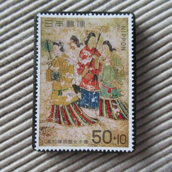 日本　国宝切手ブローチ 10114の画像
