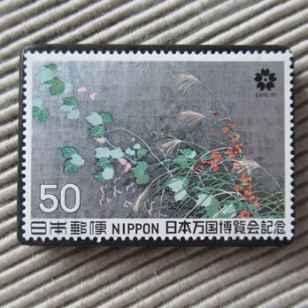 日本　切手ブローチ 10121の画像