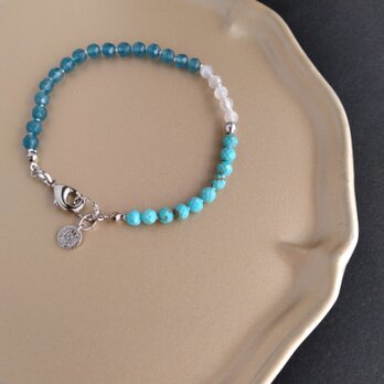 [ブレスレット] summer blue mix / SV