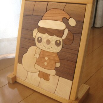 木製パズル（クリスマス）サンタさん
