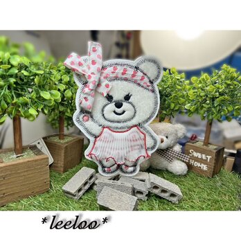 ★くまさんのお気に入り★プリーツワンピースとイチゴ★大15.5-1枚の画像