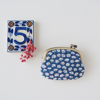 ■リバティプリントの横ひねりがま口コインケース / ベリス ■ panier(lbt-bls)の画像